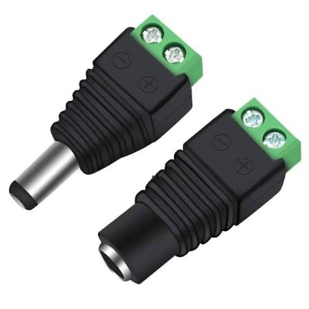 [SKU00101] CONECTORES DC CCTV BORNERA JACK HEMBRA + MACHO