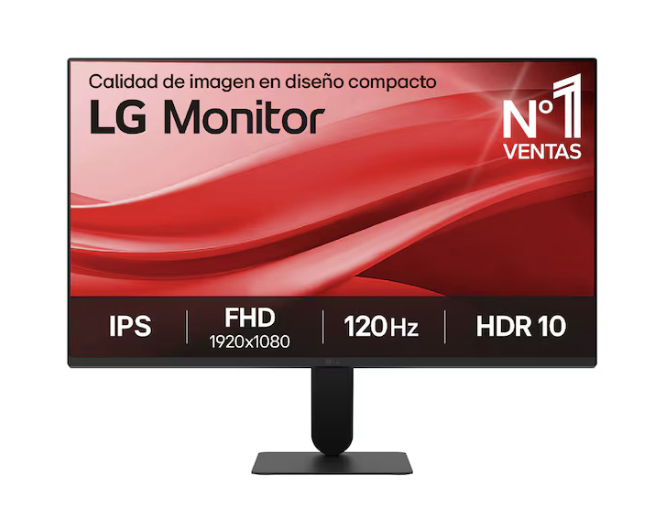 [SKU00006] MONITOR PLANO LG 24U411AB 23.8 PULGADAS FHD IPS, 120HZ ,5MS,HDMI, VGA,HEADPHONES-OUT X1