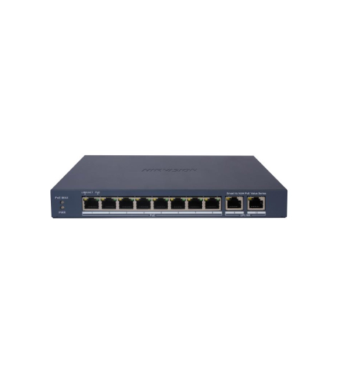 [SKU00048] SWITCH ADMINIS 8 POE MIX 100M + 2 UP RJ45 GIGABITE - BAJO CONSUMO